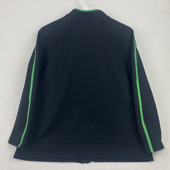 Lauren Ralph Lauren Jacket Womens Size 1X Black Green Logo Full Zip Pockets - Picture 2 of 8